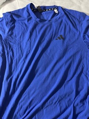 adidas Royal Blue Short-Sleeve Performance Tee